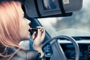 Put on Makeup While Driving