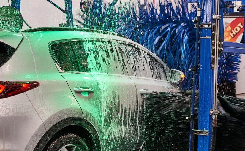 car enters car wash tunnel with soap dripping down|cobblestone questions answers